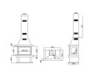 Free Standing - 3 Side Dimensions